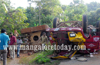 Bantwal : Lorry carrying Hitachi  overturns injuring 4 persons